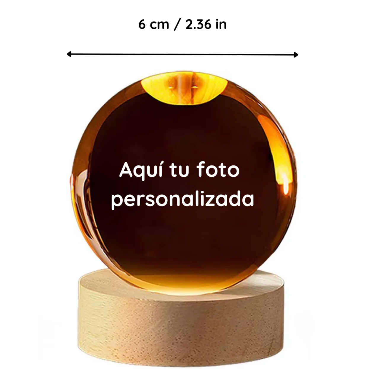 Lámpara lunar personalizable